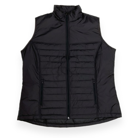 Tri-Mountain Other - Tri Mountain Vest Mens 2XL Adult Black Quilted Windbreaker Zip Pockets NWT